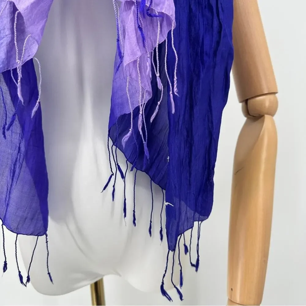 Orvis Purple Ombre Silk Scarf